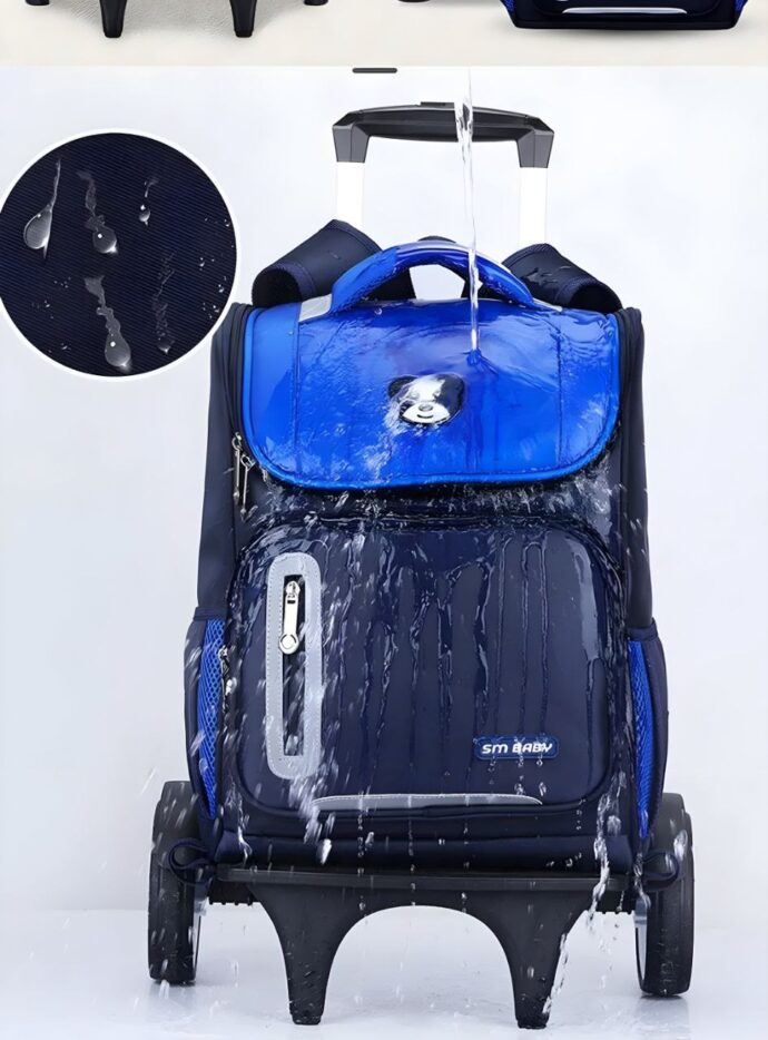 ⁦Sac à dos d'école à roulettes pour enfants⁩ - الصورة ⁦3⁩