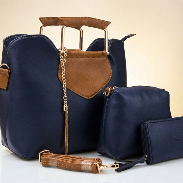 طقم حقيبة نسائية أنيق – 3 قطع